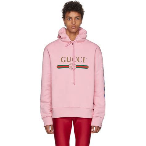 gucci pink hoodie rainbow.